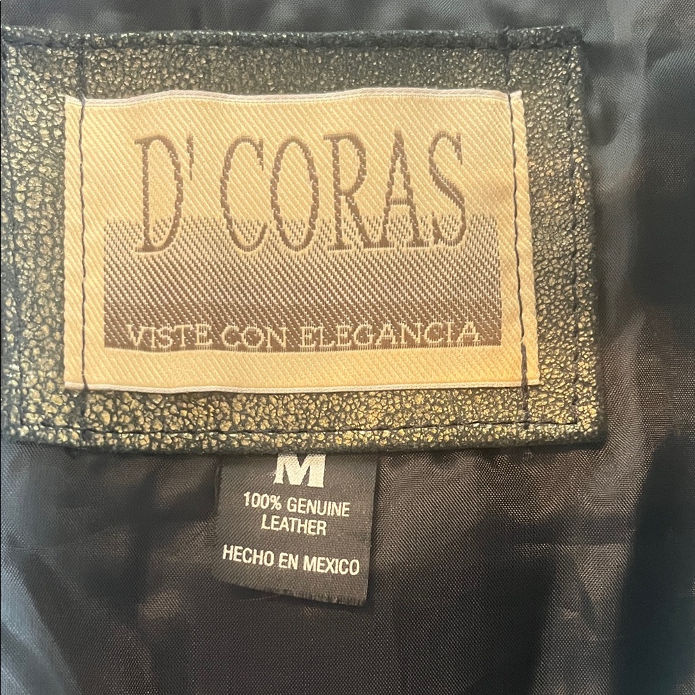 D’coras Metallic Leather Jacket - image 2